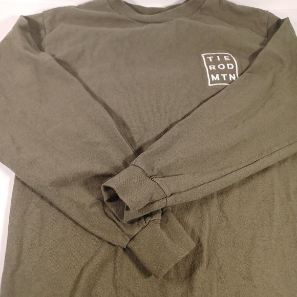 Tie Rod Mtn Men's Size Small Long Sleeve Shirt Green White Embroidery Outdoors - Picture 7 of 7